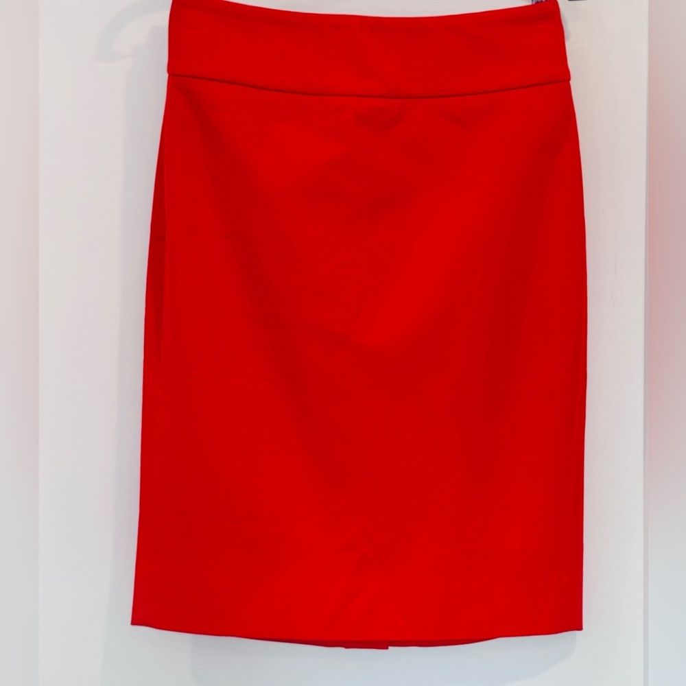 J. CREW NO. 2 Red Pencil Skirt - size 2